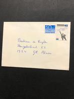Nederland envelop 100 jaar KNSB schaatsen stempel 5 maart'82, Ophalen of Verzenden, Envelop