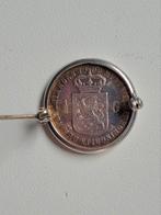 halve gulden, 1909, in broche., Postzegels en Munten, Munten | Nederland, ½ gulden, Zilver, Ophalen of Verzenden, Koningin Wilhelmina