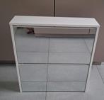 Schoenenkast 6 paar spiegel 63x17x67 cm wit VidaXL, Ophalen