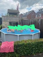 Zwembad 370 Rond en 1 meter diep, Tuin en Terras, Ophalen, Gebruikt, 80 tot 120 cm, Rond
