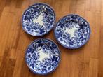 3 antieke borden Gien Medaille Exposition  1844 blauw wit, Antiek en Kunst, Antiek | Servies los, Ophalen of Verzenden