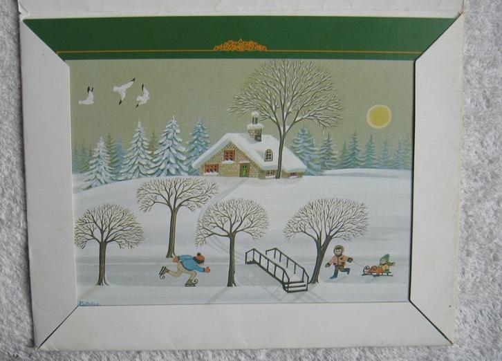 4 jaargetijden Kalotsa - afbeeldingen schilderijen in mapje, Antiek en Kunst, Kunst | Overige Kunst, Ophalen of Verzenden