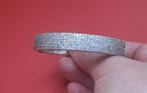 Zilveren armband met zirkonia, Ophalen of Verzenden, Zo goed als nieuw, Zilver