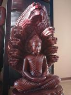 Naga Boeddha Beeld - Uniek en Massief Hout!, Ophalen, Gebruikt