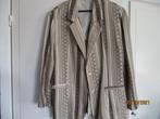 Vintage katoenen/linnen colbert met gilet, Kleding | Dames, Jasjes, Kostuums en Pakken, Ophalen, Beige, Maat 42/44 (L), Zo goed als nieuw