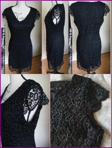 STEPS zwarte kanten jurk maat 38 nieuw   beschikbaar voor biedingen