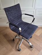 Zwart lederen Vince Design bureaustoel (stijl Vitra EA117), Ophalen, Zo goed als nieuw, Zwart, Bureaustoel