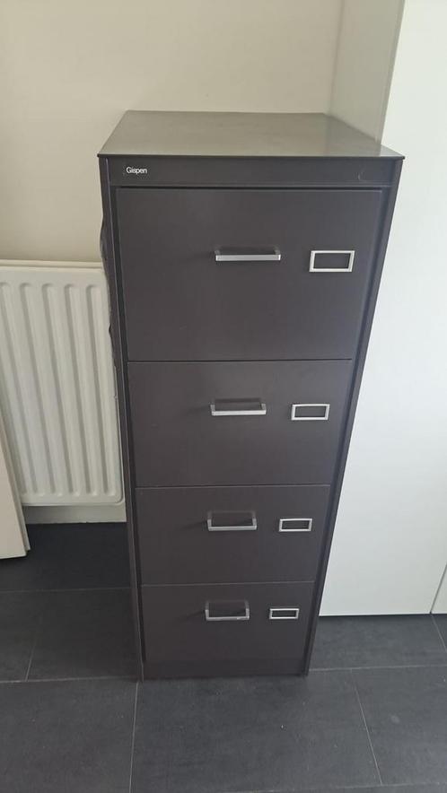 Gispen Archiefkast Ladenkast Vintage Retro, Huis en Inrichting, Kasten | Roldeurkasten en Archiefkasten, Zo goed als nieuw, 50 tot 100 cm
