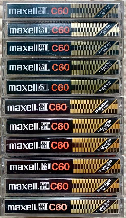 IZGST 9x Maxell UDXLII-C60 JAPAN cassettebandjes UDXLII C60, Cd's en Dvd's, Cassettebandjes, Gebruikt, Voorbespeeld, 2 t/m 25 bandjes