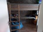 Steigerhouten hoogslaper, Kinderen en Baby's, Kinderkamer | Stapelbedden en Hoogslapers, Ophalen, Zo goed als nieuw, Hoogslaper