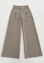 NIEUW Gestuz Editha zandkleurige broek met riem + plooien 34, Verzenden, Beige, Nieuw, Gestuz