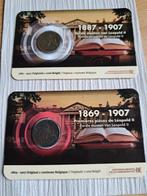 2x België coincard Eerste Munten Leopold II, Postzegels en Munten, Munten | Europa | Euromunten, Ophalen of Verzenden, België