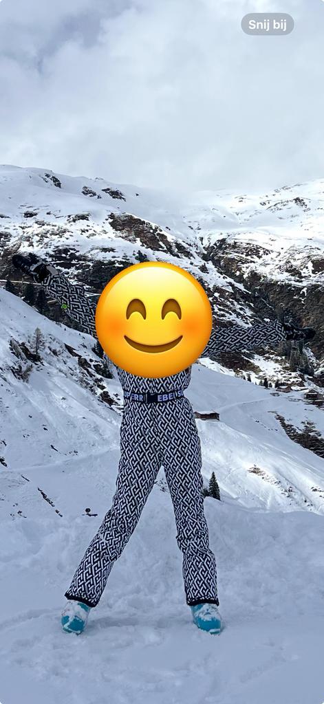 ≥ Super Rebel skipak 152 Suit Graphic Zwart meisje Wintersport