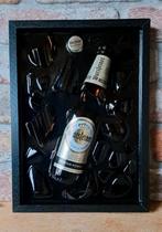 Flesje Warsteiner verwerkt in een lijst met Epoxy, Ophalen of Verzenden