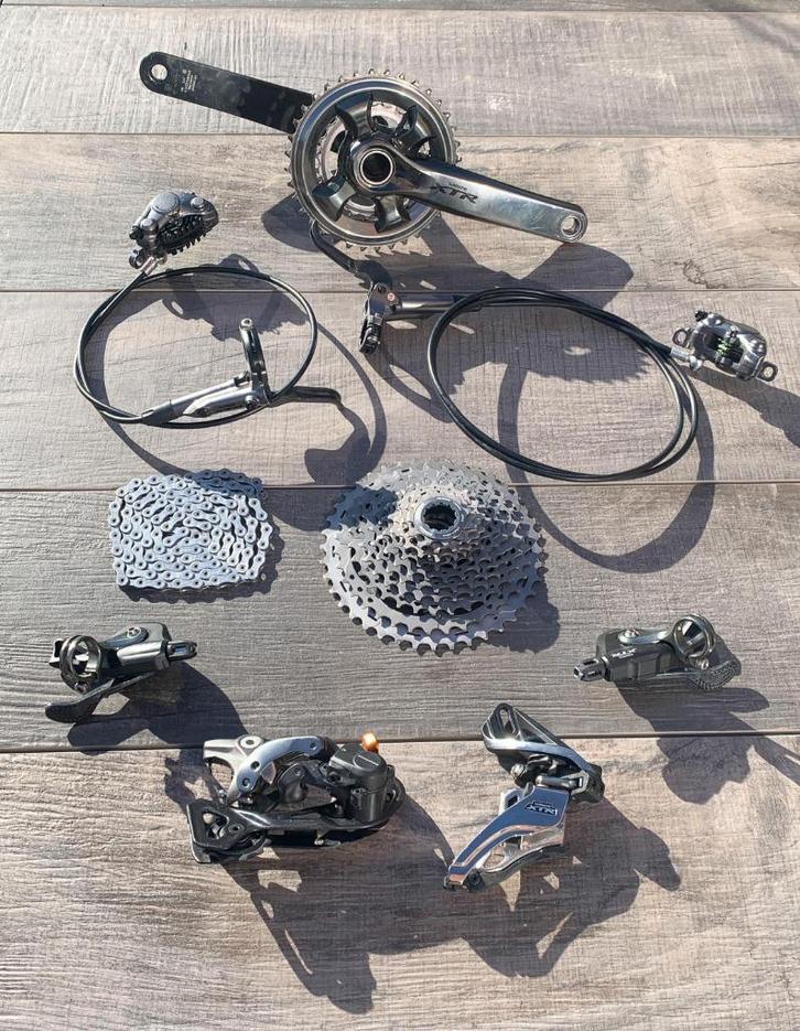 Shimano XTR M9000 groepset  MTB-onderdelen, Fietsen en Brommers, Fietsonderdelen, Gebruikt, Mountainbike, Derailleur of Ketting