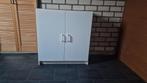 OPBERGKAST, Minder dan 100 cm, 25 tot 50 cm, Wit met 2 planken, Gebruikt