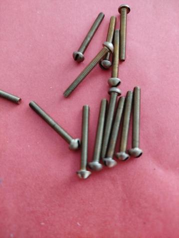 Messing Bolkop Glanzende Bout m3-m10 antiek m3x35 klassiek beschikbaar voor biedingen