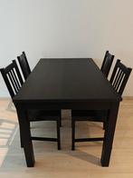 Ikea dining table & 4 chairs, Huis en Inrichting, Complete eetkamers, Ophalen, Zo goed als nieuw, 4 tot 6 stoelen
