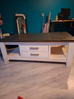 Steigerhouten Salontafel met Lades, Ophalen, Gebruikt, 50 tot 100 cm, 100 tot 150 cm