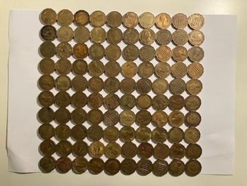 100 Engelse threepence 1937-1967, voor een leuk project beschikbaar voor biedingen