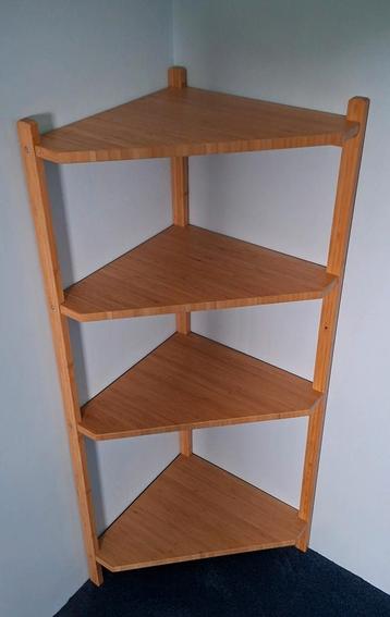IKEA RÅGRUND hoekrek/hoekkast – bamboe – 100 cm hoog beschikbaar voor biedingen