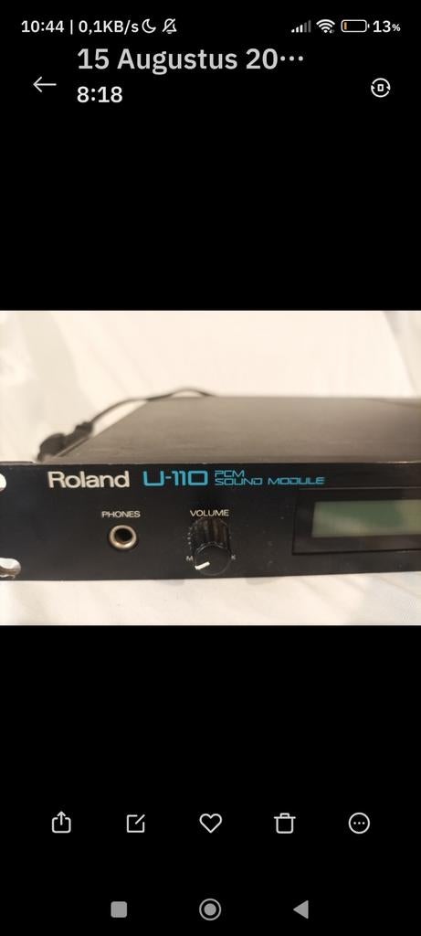 Roland U-110 PCM Sound Module, Muziek en Instrumenten, Soundmodules, Gebruikt, Roland, Ophalen of Verzenden