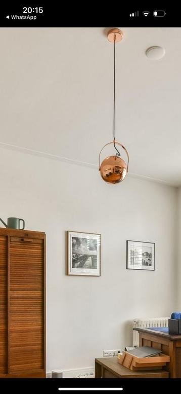 3 hanglampen Frandsen ball koper kleurig