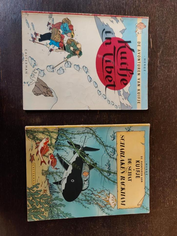 Klassieke Kuifje Stripboeken - 'Kuifje in Tibet' & 'De schat, Boeken, Stripboeken, Zo goed als nieuw, Meerdere stripboeken, Ophalen of Verzenden