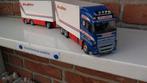 Tekno  Scania  met  aanhanger  van  Nielsen., Hobby en Vrije tijd, Modelauto's | 1:50, Ophalen of Verzenden, Nieuw, Bus of Vrachtwagen