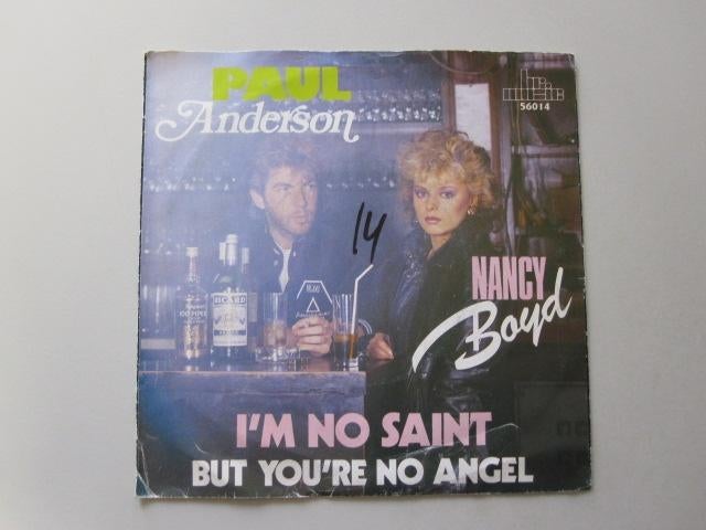 PAUL ANDERSON/NANCY BOYD - i'm no saint - vinyl 7", Gebruikt, 7 inch, Single, Ophalen of Verzenden