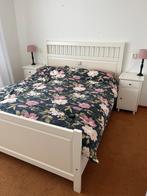 IKEA Tweepersoonsbed 160x200 + 2 nachtkastjes, Huis en Inrichting, Ophalen, Gebruikt, Wit, Tweepersoons