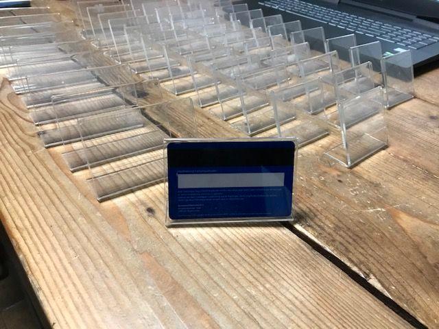 luxe prijs tekst houders plexiglas prijskaartjes naambordje, Sieraden, Tassen en Uiterlijk, Overige Accessoires, Nieuw, Ophalen of Verzenden