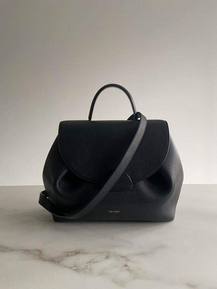 Polène Handtas - Stijlvol en Elegant, Sieraden, Tassen en Uiterlijk, Tassen | Damestassen, Zo goed als nieuw, Handtas, Zwart, Verzenden