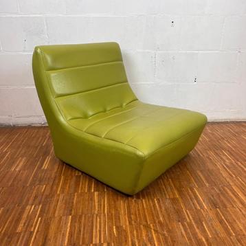 Vintage Lederen Relaxfauteuil Jaren 80 Togo-stijl beschikbaar voor biedingen