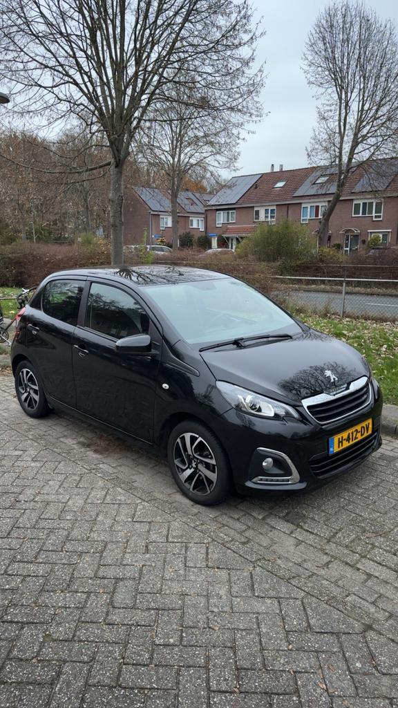 Peugeot 108 1.0 E-vti 72pk 5D 2020 Zwart, Auto's, Peugeot, Particulier, Benzine, Hatchback, Handgeschakeld, Origineel Nederlands
