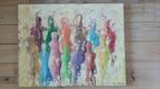 Schilderij 5 The gummi People 90,70x4cm, Ophalen