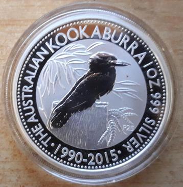 Australië, Kookaburra 2015 - 1 Oz. puur zilver beschikbaar voor biedingen