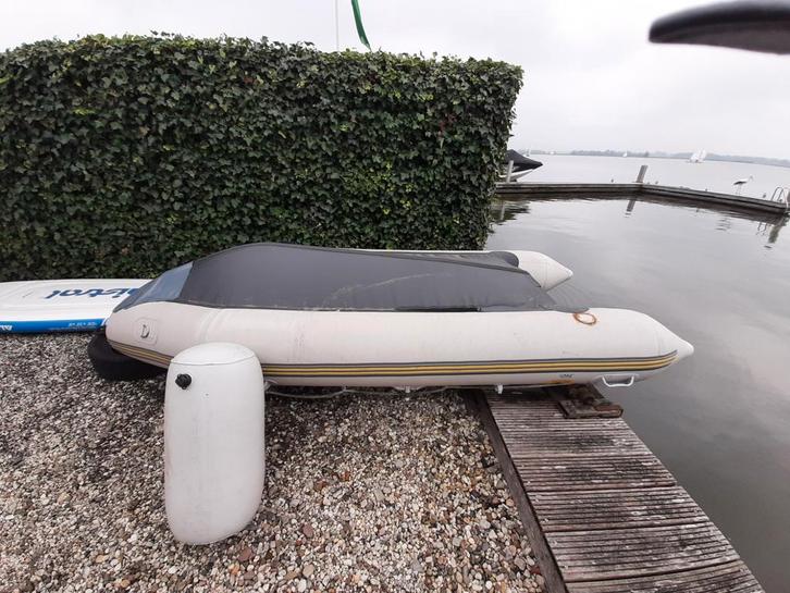 Rubberboot met 9.5pk motor + accessoires, Watersport en Boten, Overige Watersport en Boten, Ophalen
