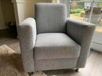 Prachtige grijze stoffen stoel/ fauteuil als nieuw, Grijs, Modern, Stof, Zo goed als nieuw