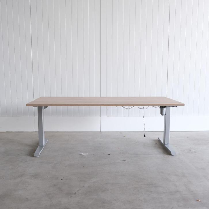 Elektrisch zit-sta bureau - 180x80cm - H64-126cm - BR77, Huis en Inrichting, Bureaus, Gebruikt, Stabureau, Elektrisch, In hoogte verstelbaar