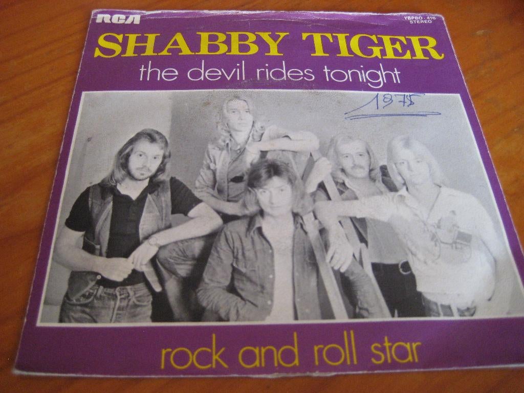 Shabby Tiger: The devil rides tonight, Ophalen of Verzenden, Zo goed als nieuw, Pop, Single