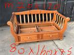 Vintage Bedbank / Slaapbank - Zonder Matras, Ophalen, Gebruikt, 150 tot 200 cm, Tweepersoons