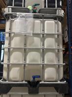 Gereinigde IBC-container / Regenton – 1.000 liter, Tuin en Terras, Regentonnen, Ophalen, Kunststof, Met kraantje, 150 liter of meer