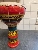 Vintage Bonjo Drum Terracotta Hand Painted Ceramic Hand Made, Ophalen of Verzenden, Zo goed als nieuw