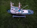 Nette Wijsmuller sleepboot, geheel van hout, zwaar gelood, Hobby en Vrije tijd, Modelbouw | Boten en Schepen, Ophalen, Zo goed als nieuw