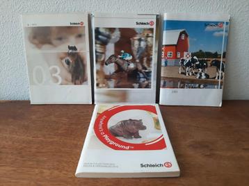 Set van 4 Schleich catalogus 2003 2008 2009 en 2013 beschikbaar voor biedingen