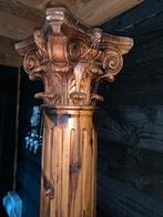 Massief houten korintische zuil, Huis en Inrichting, Ophalen, Zo goed als nieuw