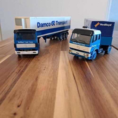 NED LLOYD ,DAMCO,GGEUS TRANSPORT DIV MERCEDES BENZ NZG/L.T., Hobby en Vrije tijd, Modelauto's | 1:50, Zo goed als nieuw, Bus of Vrachtwagen