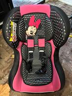 Autostoel Disney Cosmo SP Luxe Minnie Zwart Roze, Autogordel, 9 t/m 18 kg, Slaapstand, Zo goed als nieuw