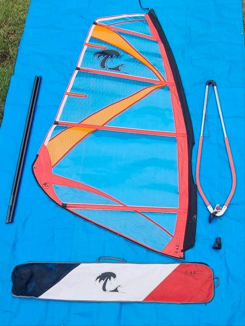 Kinderzeil Compleet - 4.0 m², Watersport en Boten, Windsurfen, Gebruikt, Complete set, Minder dan 250 cm, Met draagtas, Minder dan 5 m²